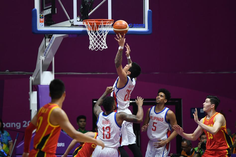 亚运会男篮小组赛：中国82-80菲律宾