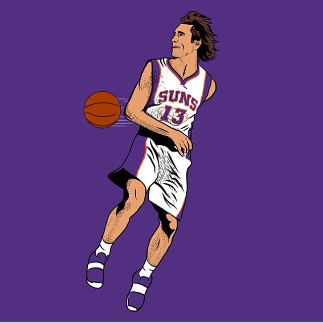 nba球星插画重现经典姿势