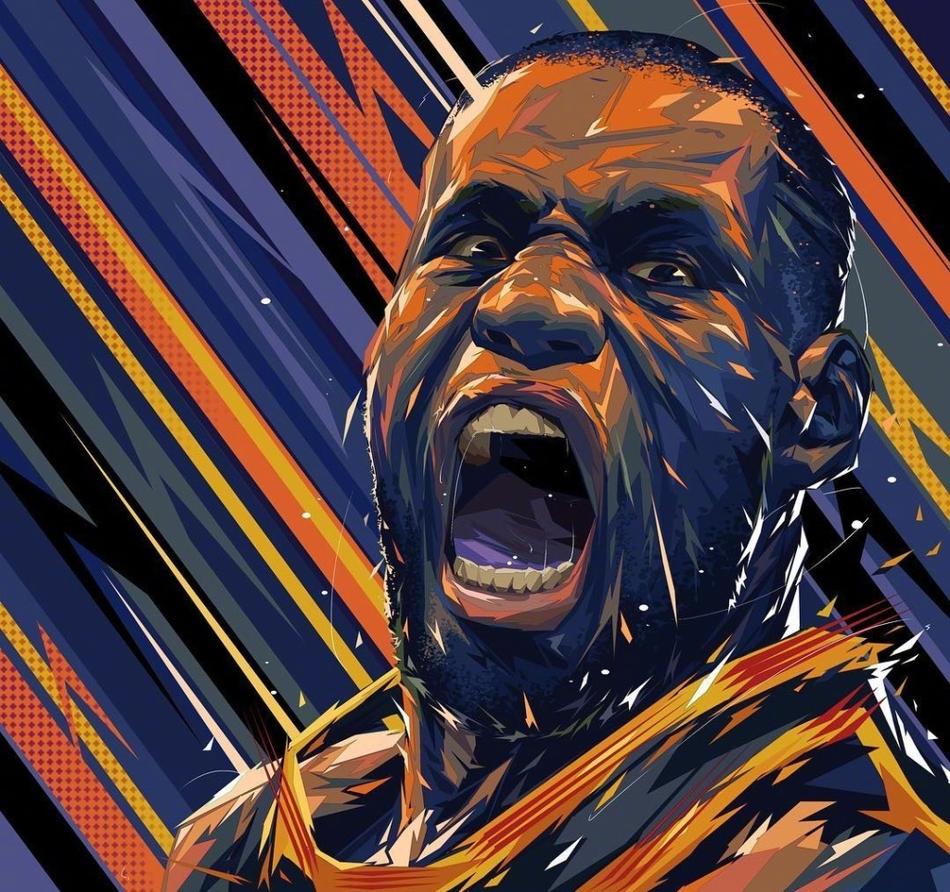 一组詹皇漫画头像,詹蜜们收图