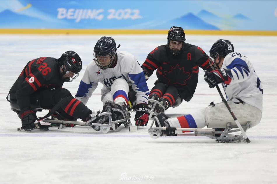 冬残奥会男子冰球加拿大VS韩国