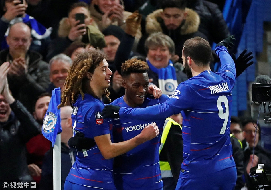 切尔西庆祝破门