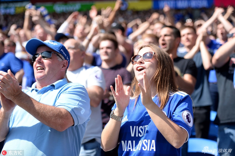 卡迪夫城球迷庆祝