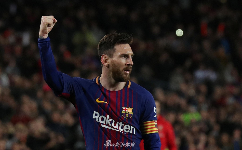 梅西握拳庆祝