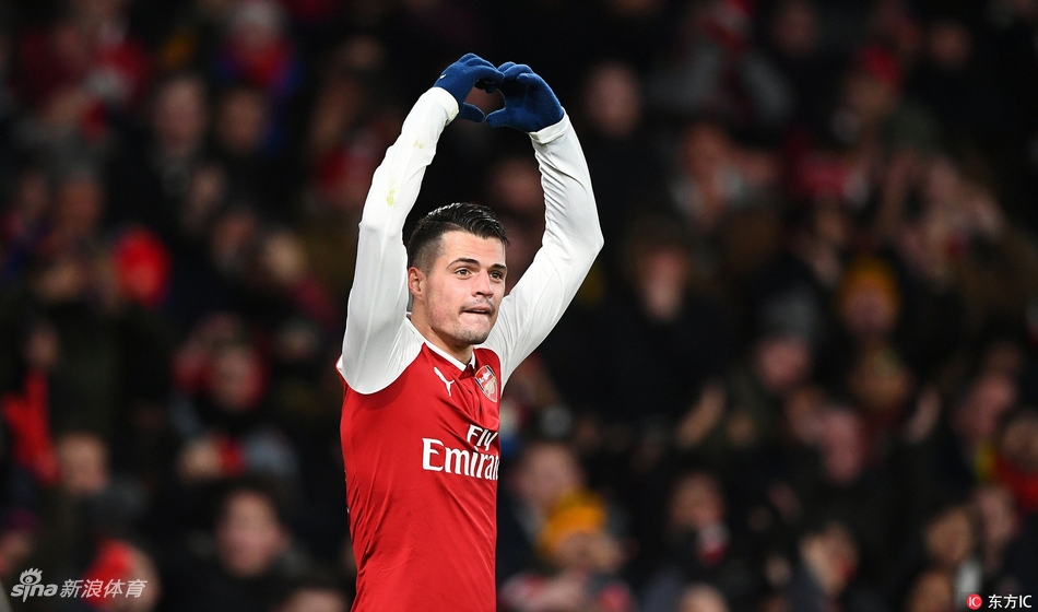 扎卡比心庆祝进球