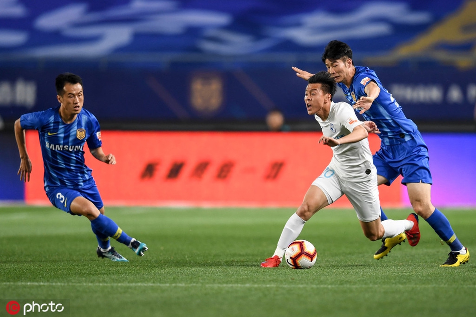 [中超]江苏苏宁1-1大连一方