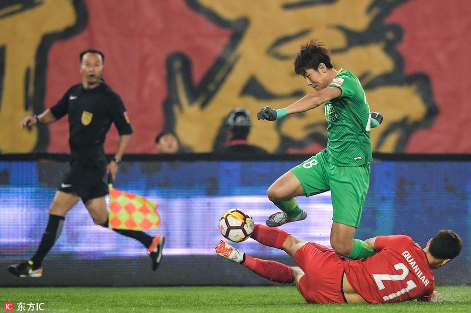 [中超]天津权健0-0北京国安