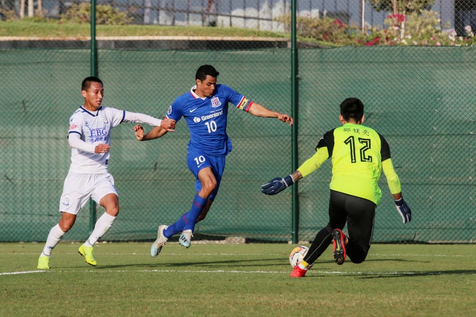 申花热身赛3-1永昌