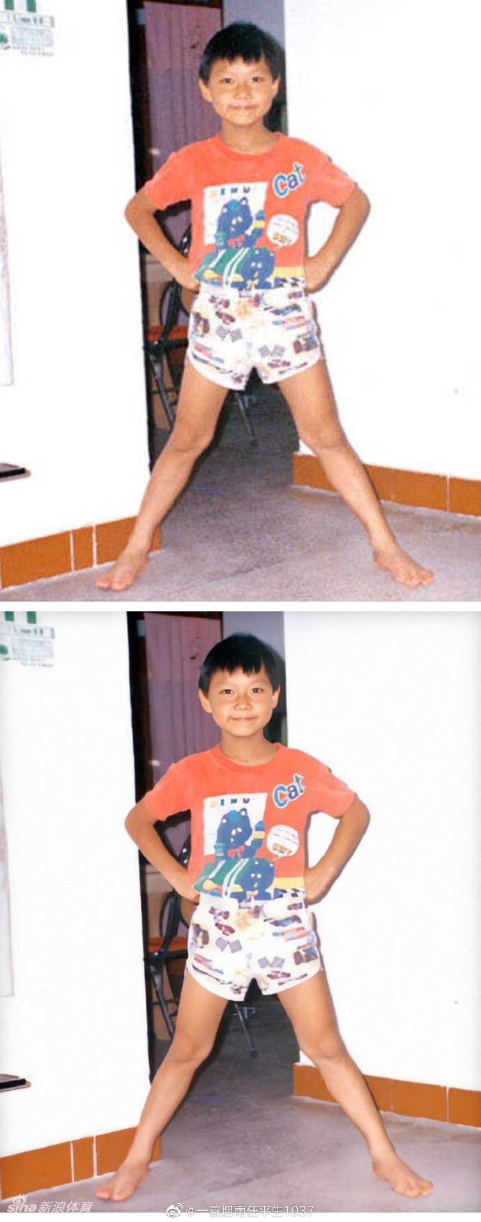 易建联老照片通过AI技术恢复后竟这么帅