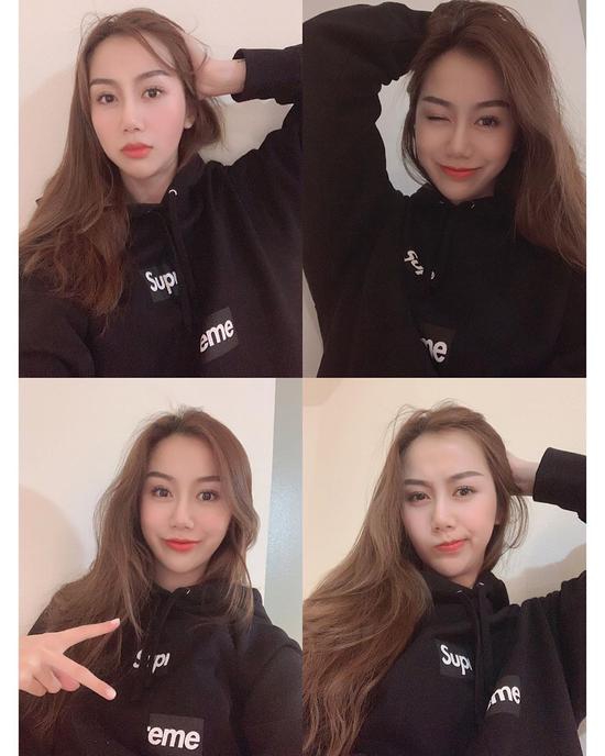 孙悦手举硕大帝王蟹给爱妻庆生