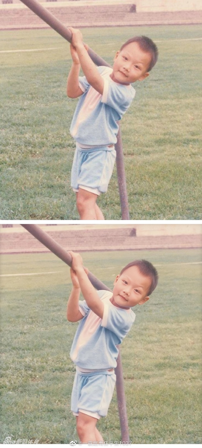 易建联老照片通过AI技术恢复后竟这么帅