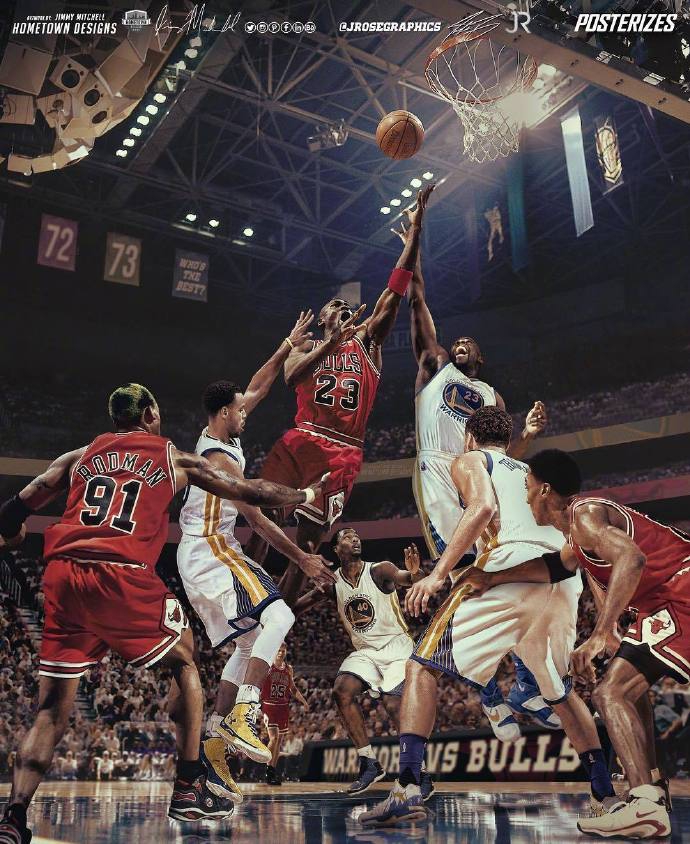 詹皇乔丹一同悼念科比？巅峰勇士战巅峰公牛？这9张图值得你收藏