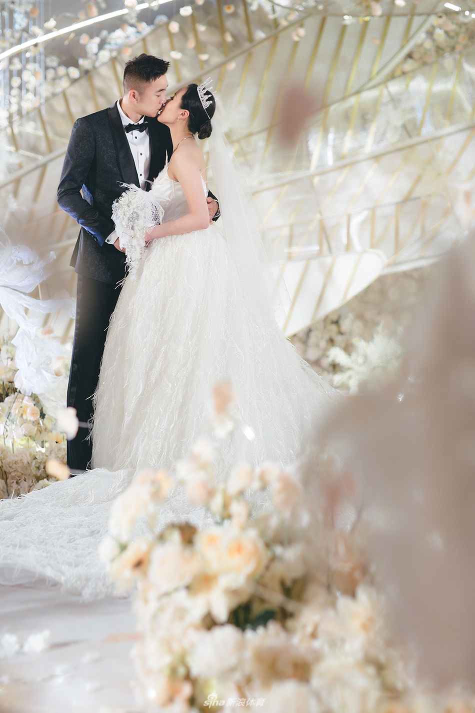 洪炜赵芸蕾唯美浪漫婚礼现场