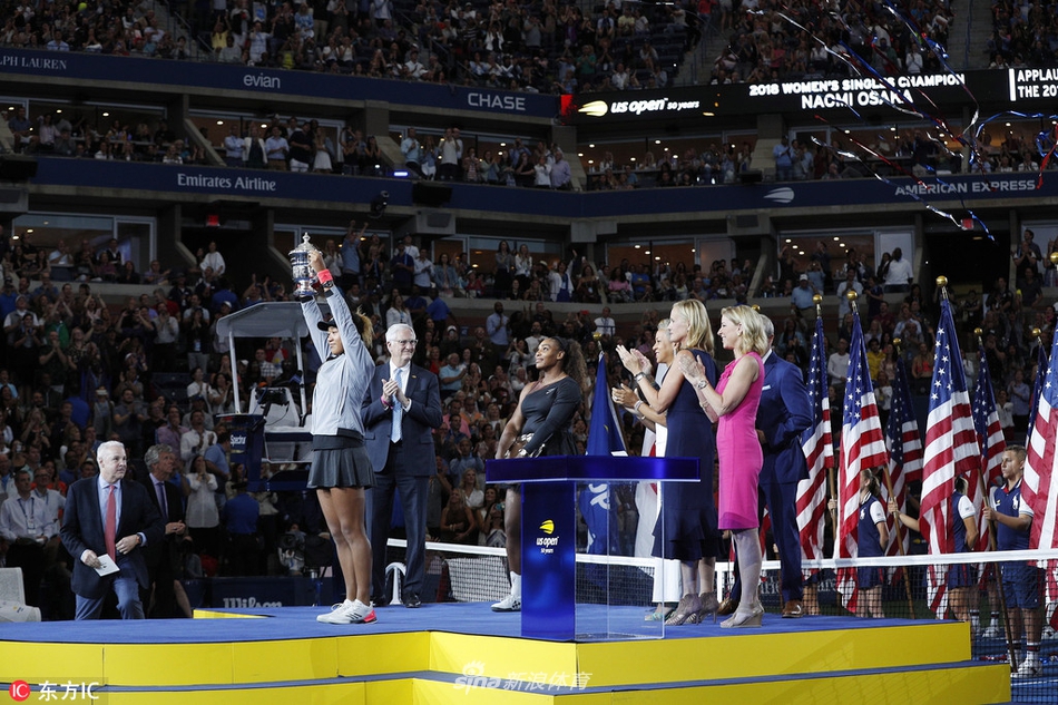 美网女单决赛颁奖仪式