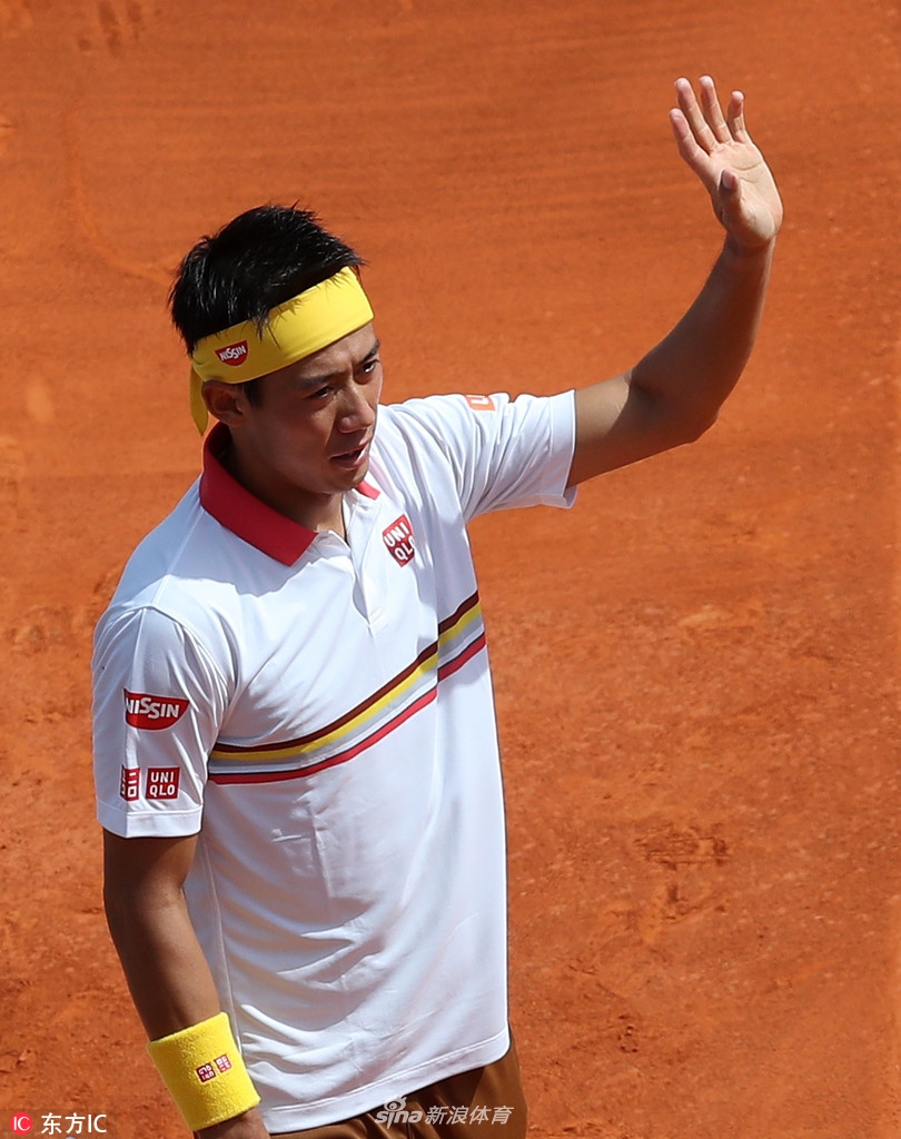 1 / 13 北京时间4月17日消息,2018年蒙特卡洛大师赛,锦织圭4-6/6-2/6