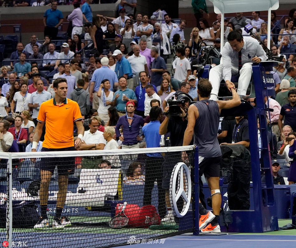 美网纳达尔伤退 波特罗进决赛