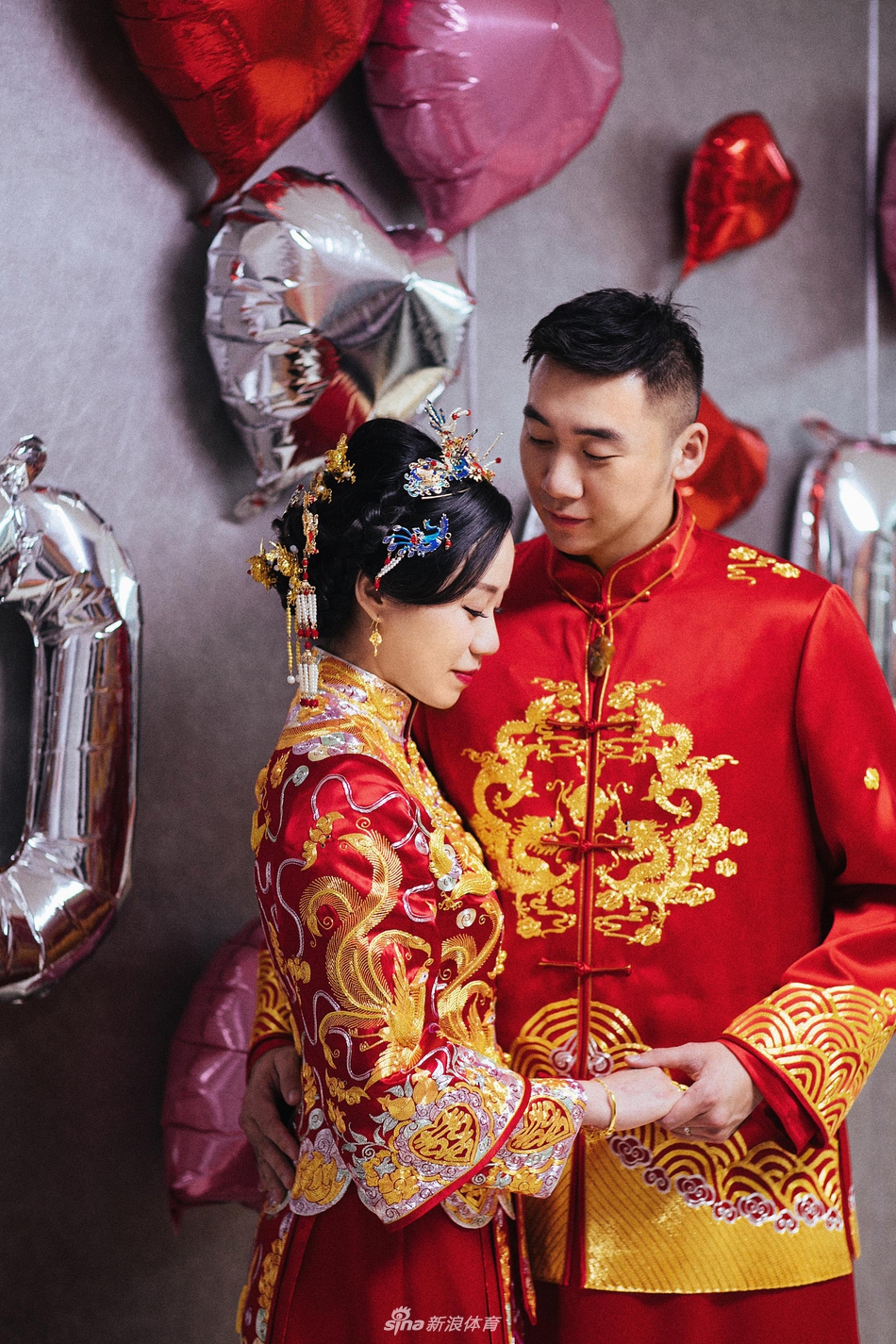 羽毛球世界冠军洪炜赵芸蕾大婚