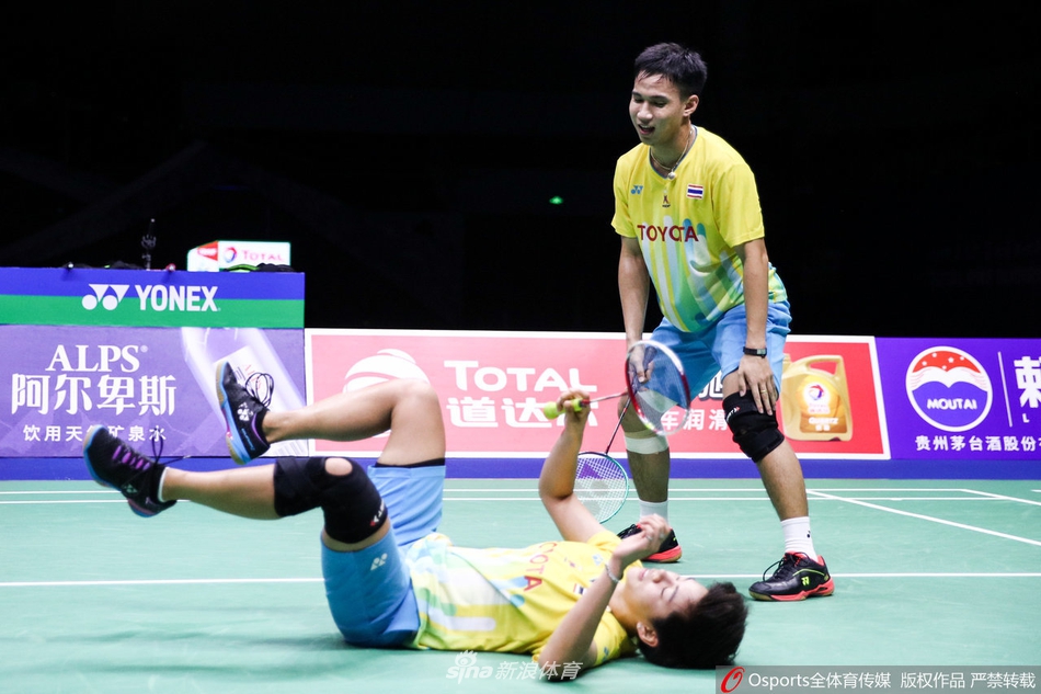 苏杯中泰半决赛郑思维/黄雅琼获胜