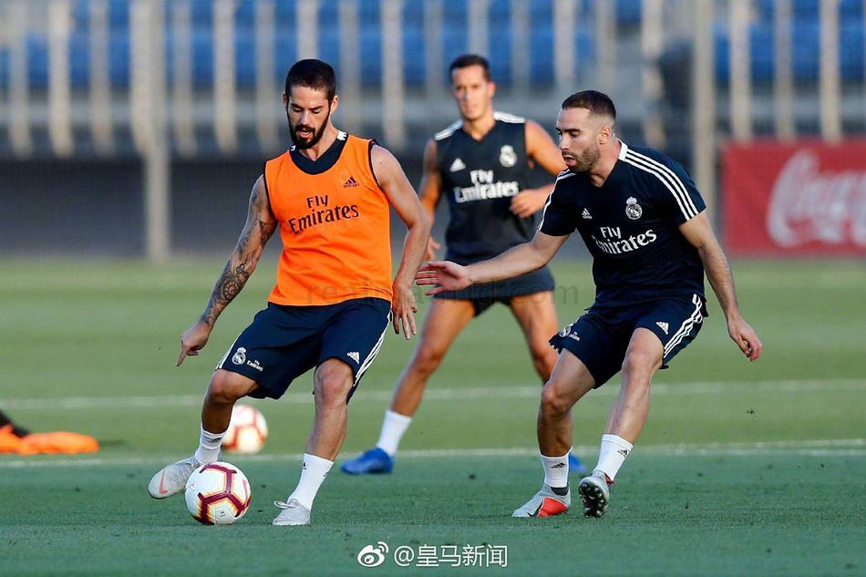 皇马全队训练备战西甲比赛