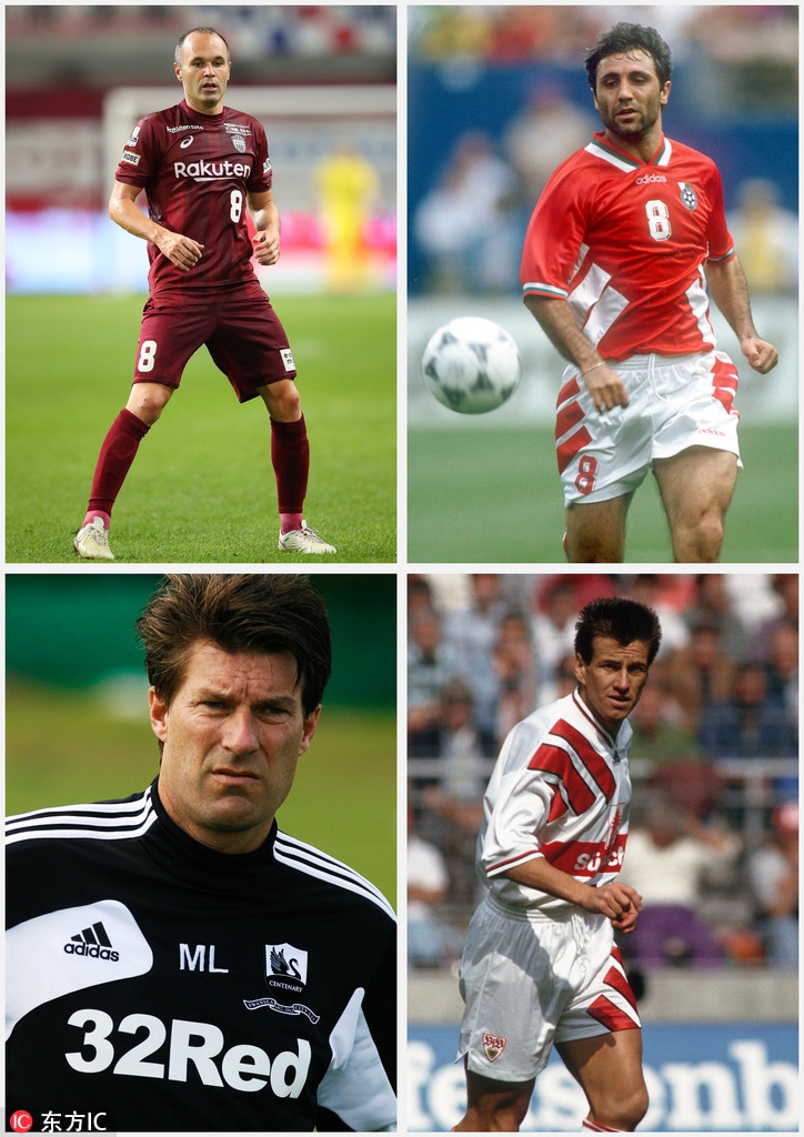 在J联赛效力过的巨星们