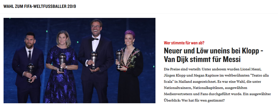 看看欧洲媒体如何评价梅西获奖