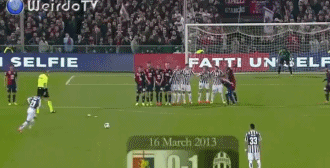 唯美！皮尔洛十大精彩任意球