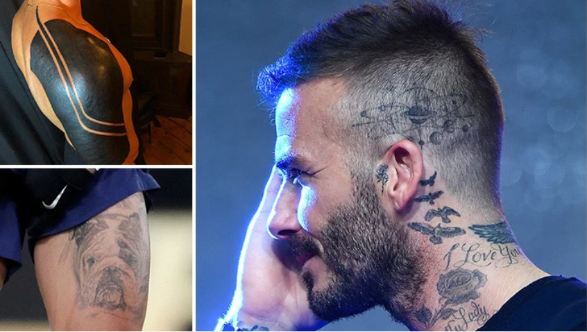 名将奇葩文身!有狗有猴有女友