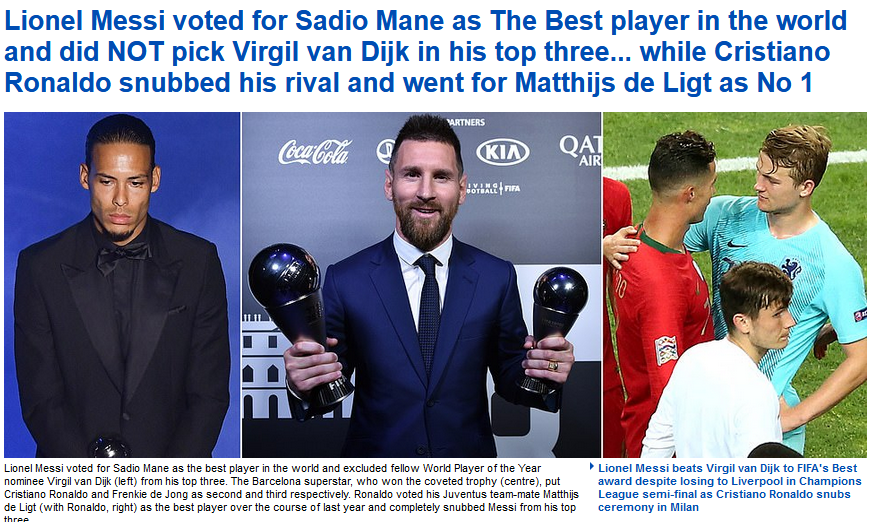 看看欧洲媒体如何评价梅西获奖