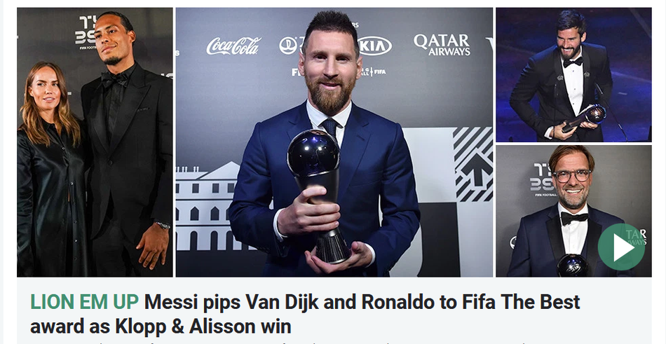 看看欧洲媒体如何评价梅西获奖