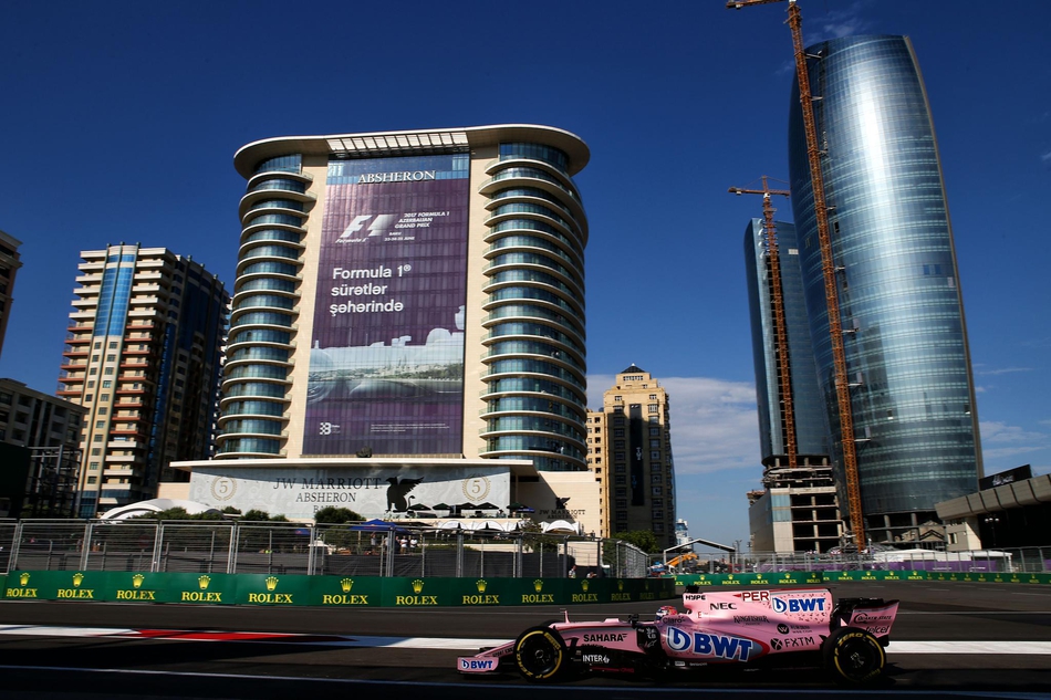 f1阿塞拜疆站印度力量赛道直击