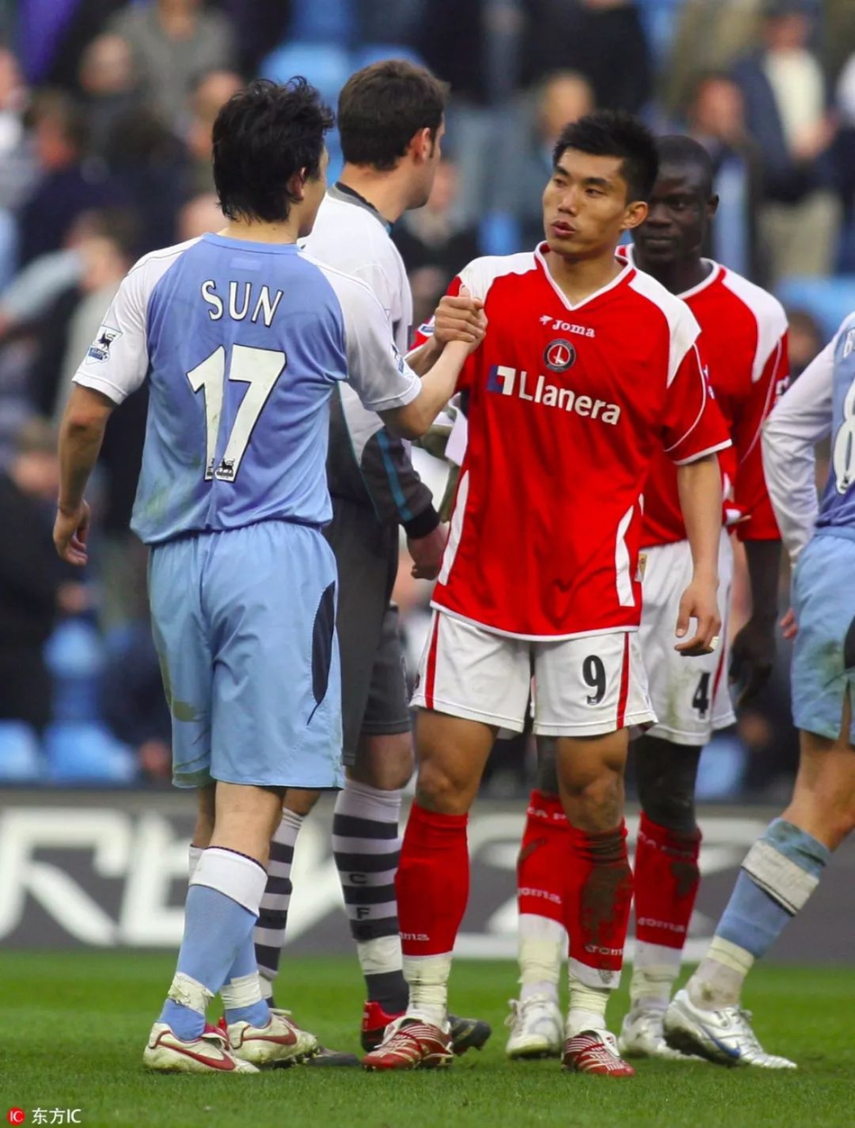 2007年 郑智与孙继海上演英超“中国德比”