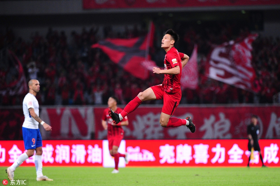 打入个人中超第99球的武磊