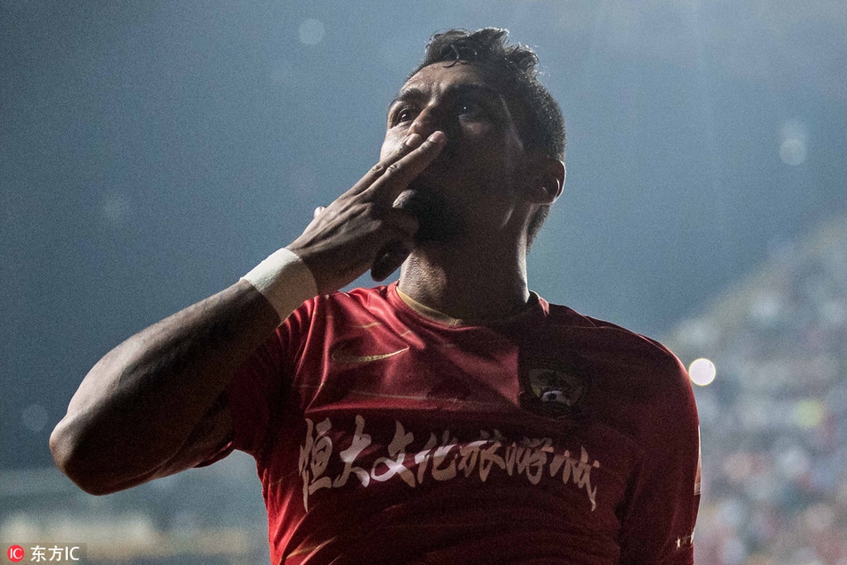 [中超]广州富力2-4广州恒大