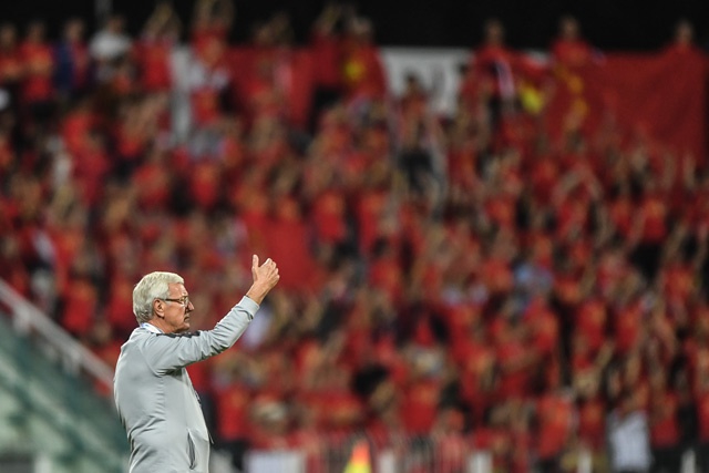 《世预赛中国对阵叙利亚中的里皮》组图 潘昱龙(新华社)