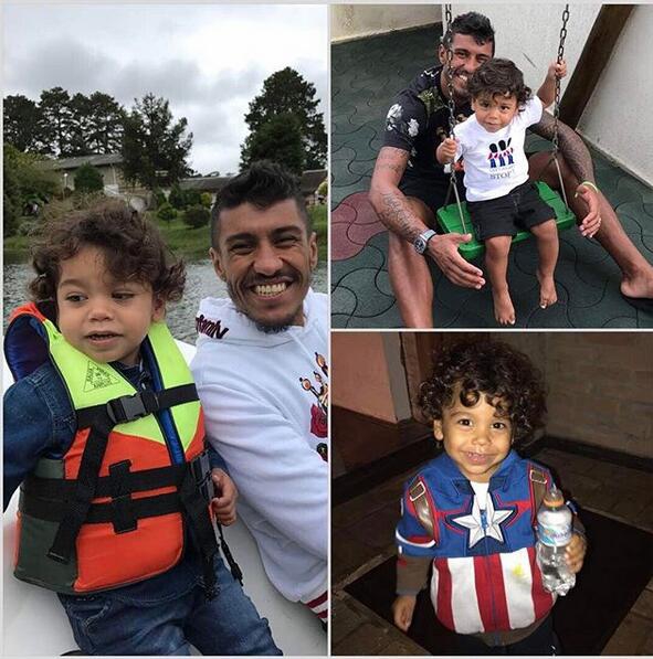 保利尼奥与他的四个萌娃