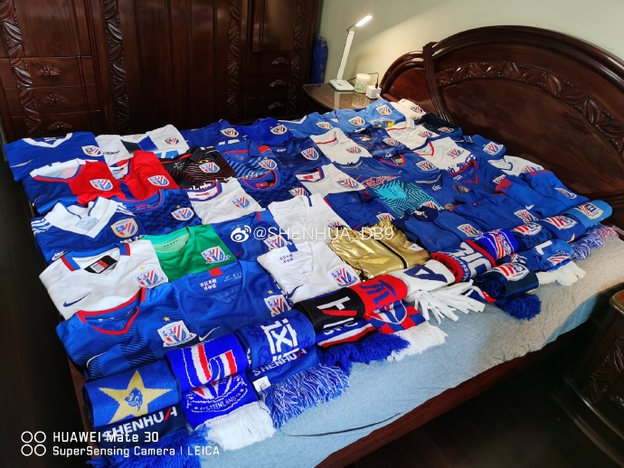 晒球衣挑战赛之申花篇 一件件都是历史的分量