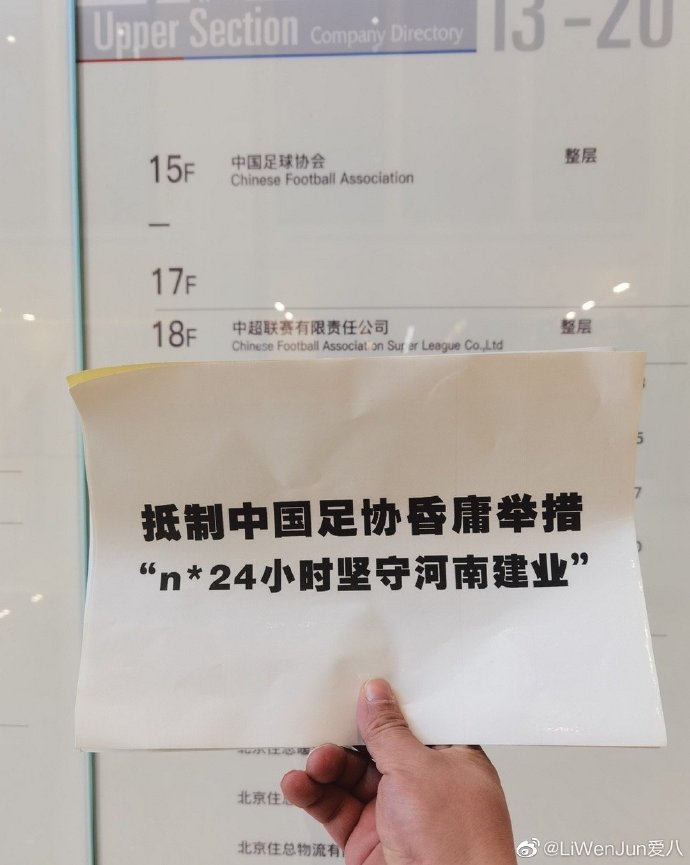 河南球迷将抵制标语打到足协及海外 遍布大街小巷
