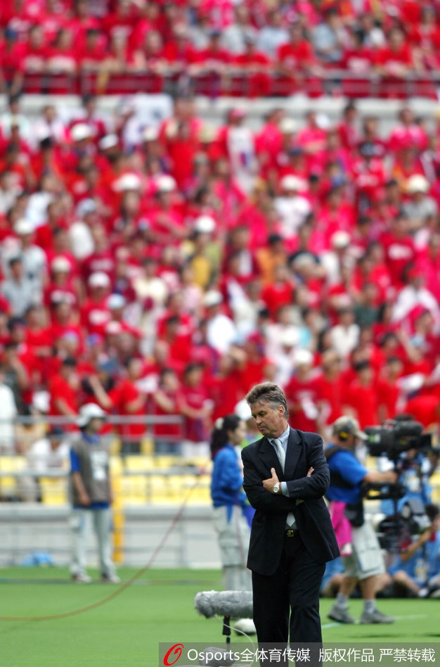 2002年韩日世界杯上的希丁克