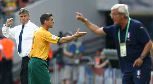 2006年世界杯 希丁克率领澳大利亚对阵里皮的意大利