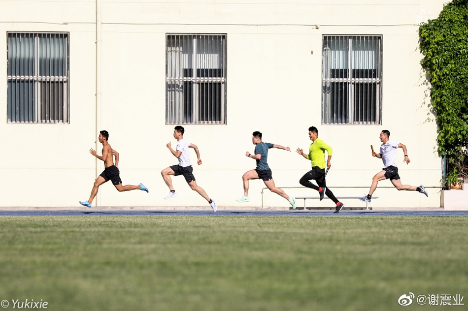 中国短跑队备战接力世锦赛