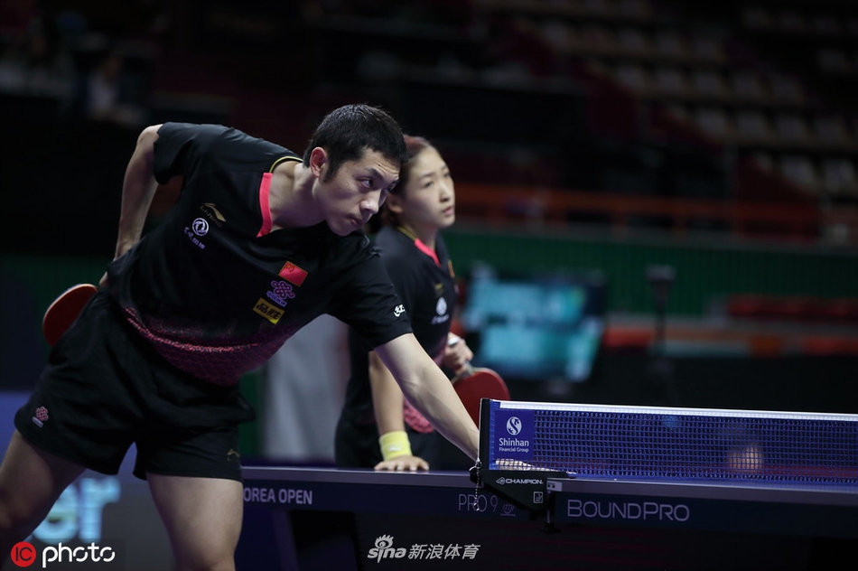 韩乒赛许昕/刘诗雯混双首轮速胜