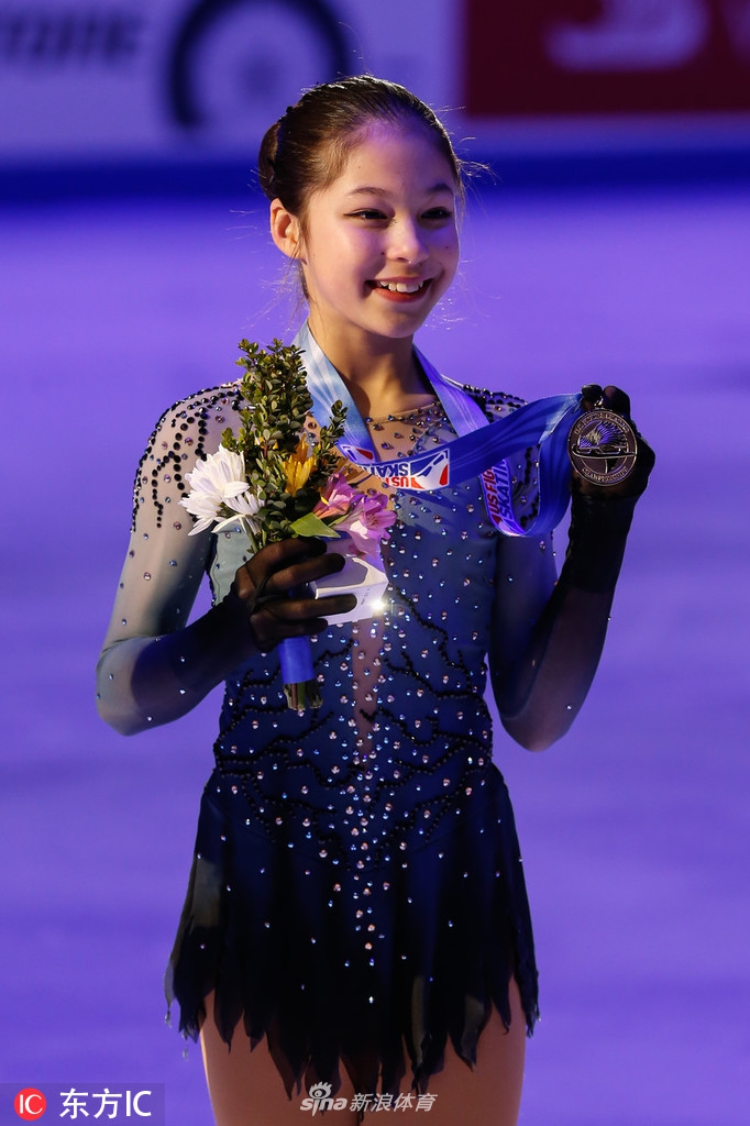 13岁华裔少女刘美贤闪耀花滑全美赛