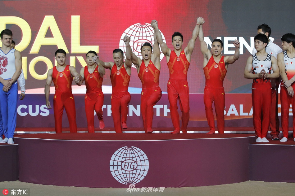 体操世锦赛中国男团惊险夺冠