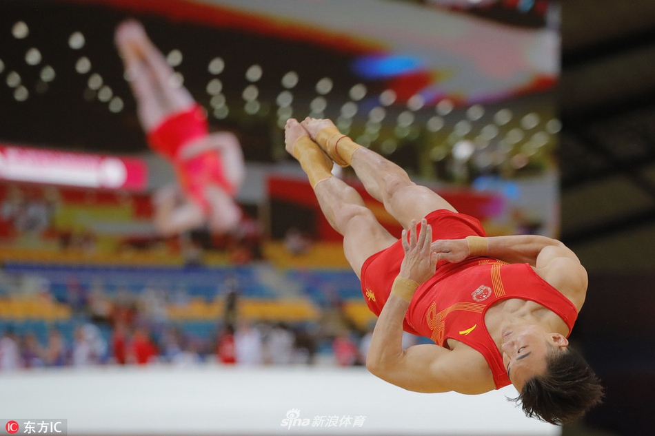 体操世锦赛男子全能肖若腾屈居亚军