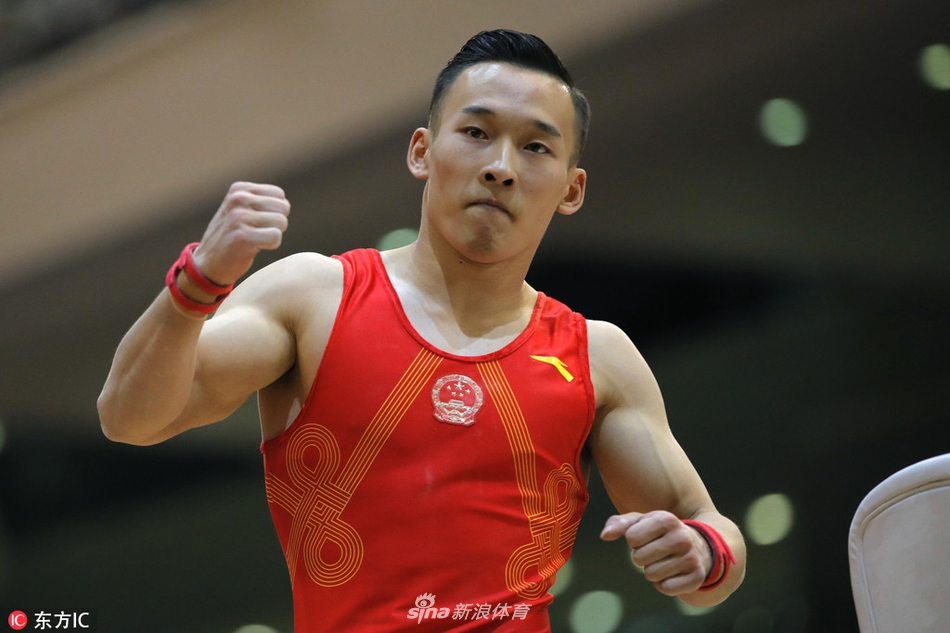 体操世锦赛肖若腾鞍马封王