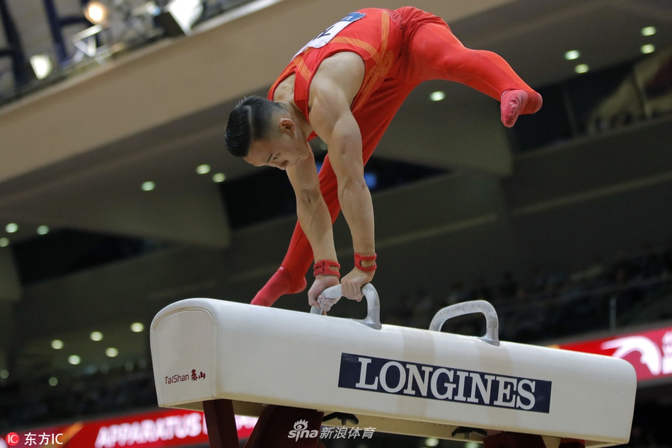 体操世锦赛肖若腾鞍马封王