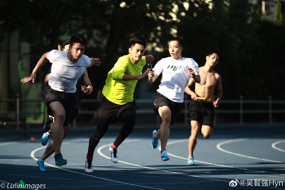 中国短跑队备战接力世锦赛