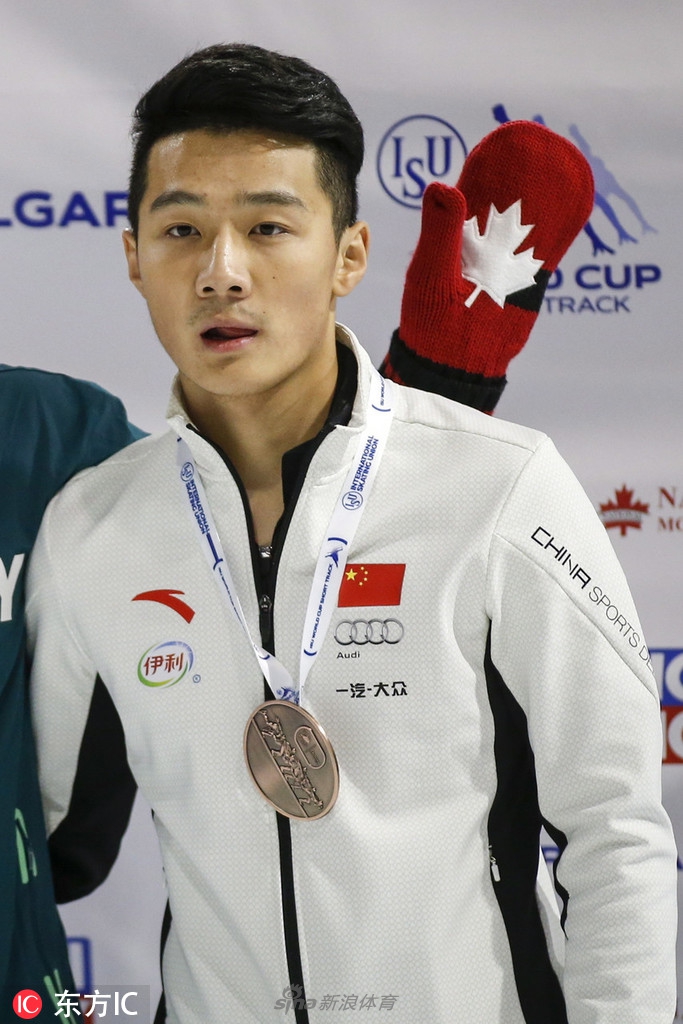 短道速滑世界杯任子威摘1000米铜牌_高清图集_新浪网