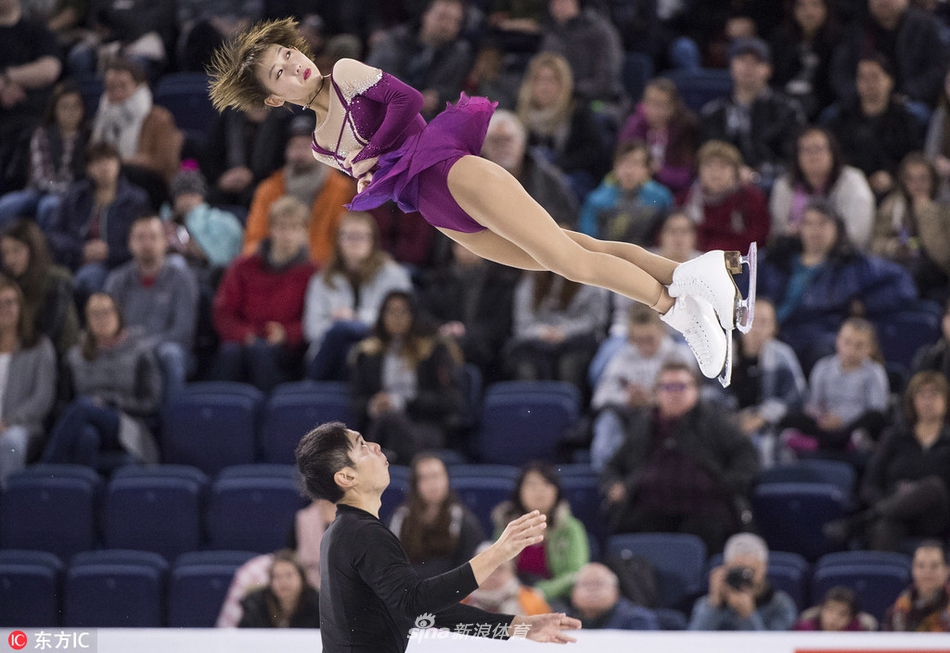 花滑大奖赛彭程/金杨双人滑摘银