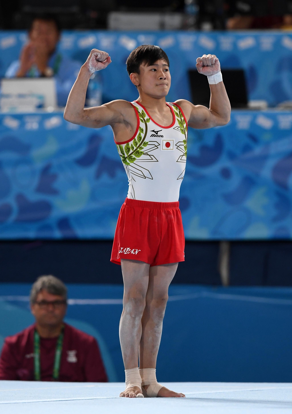 青年奥林匹克运动会体操男子个人全能比赛中,日本选手北园丈琉以82