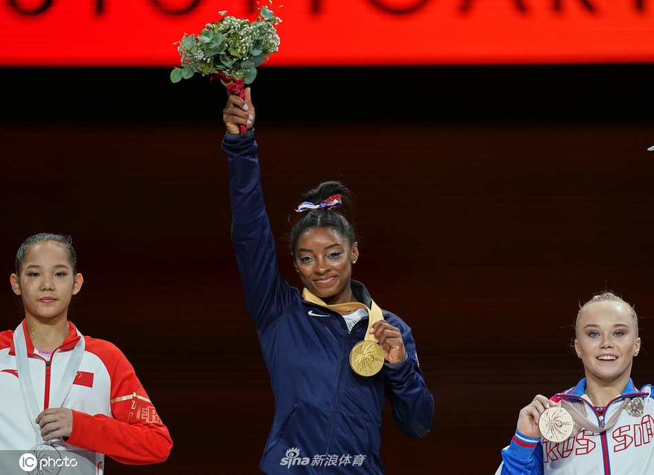体操世锦赛女子全能 拜尔斯第五次封后